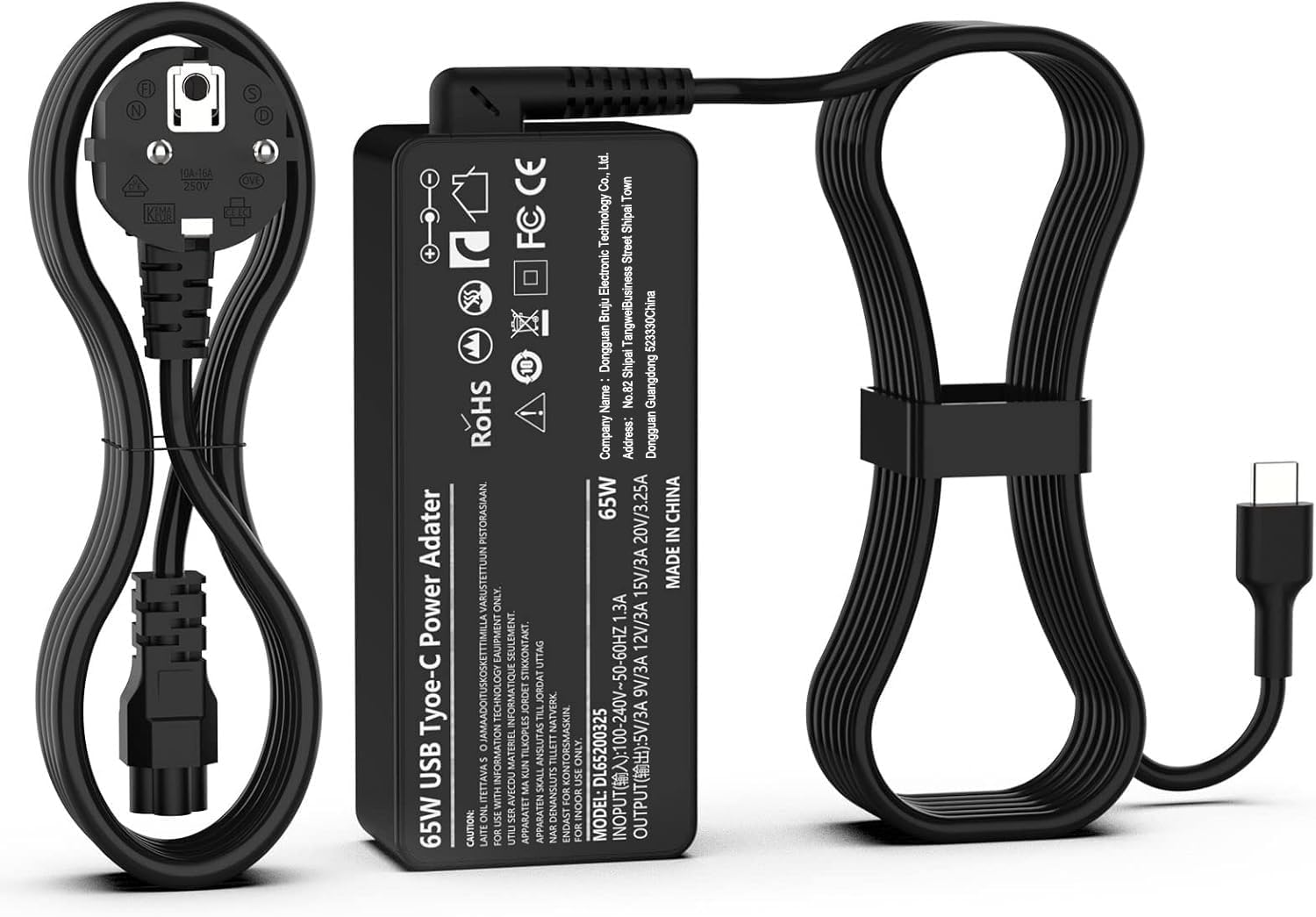 USB C Netzteil 65W HP Laptop Ladekabel für HP Spectre EliteBook Elite ...