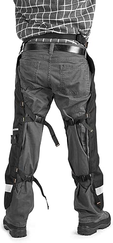 Miniatura 4 de Husqvarna 587160702 - Taquillas de motosierra protectora funcional para piernas, color negro