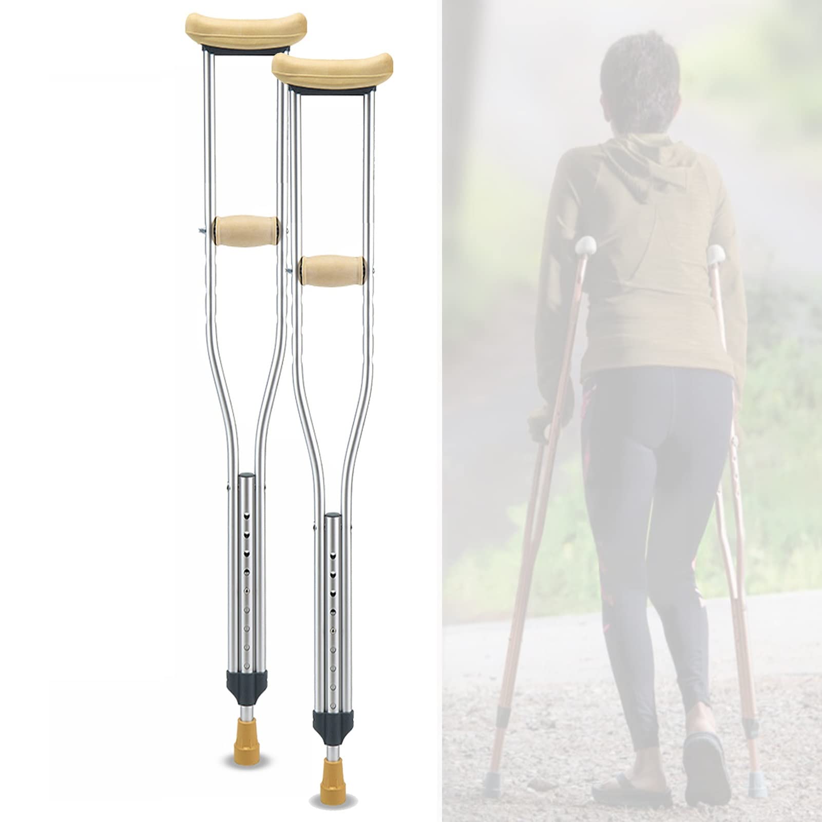 Buy Crutches for Adults Underarm Crutches for Adults/Youth, Walking
