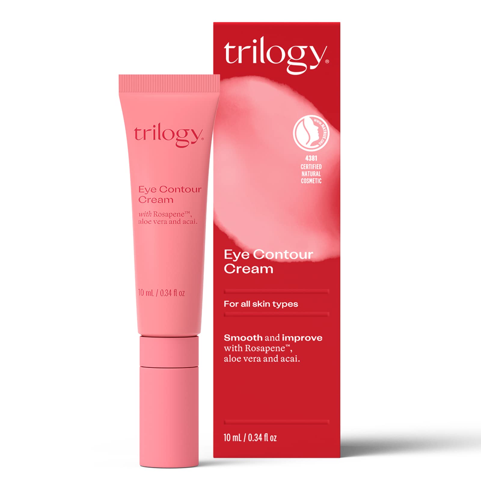 Trilogy Eye Contour Cream, Reduces Fine Lines & Puffiness, 0.34 Fl Oz