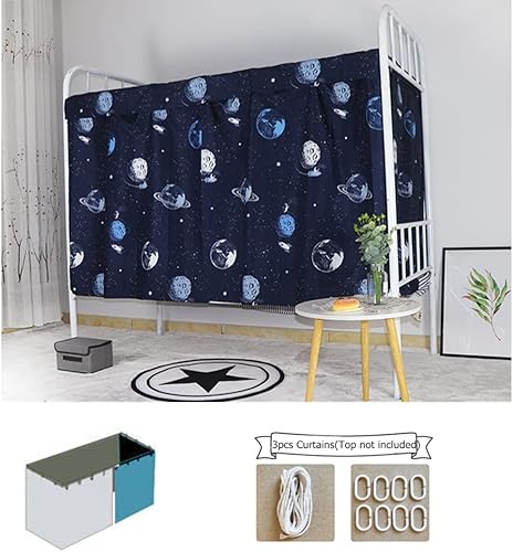 Vista 69 de JIAHG Cortinas de litera para dormitorio de estudiantes, cortinas de cama individual, cortinas de sombreado a prueba de polvo, cortina de ventana