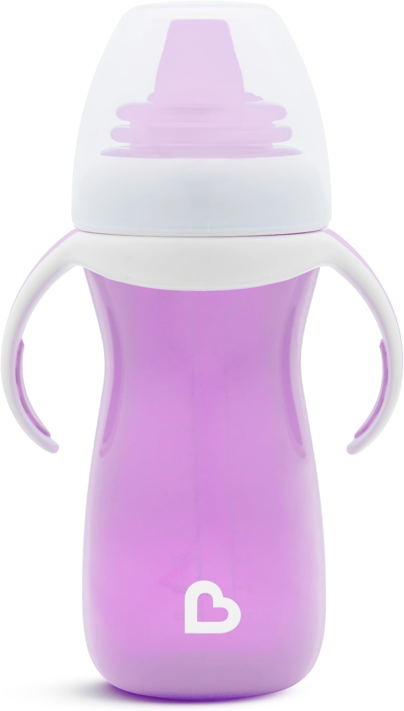 Munchkin Gentle Transition Sippy Cup with Trainer Handles, 10 oz, Purple