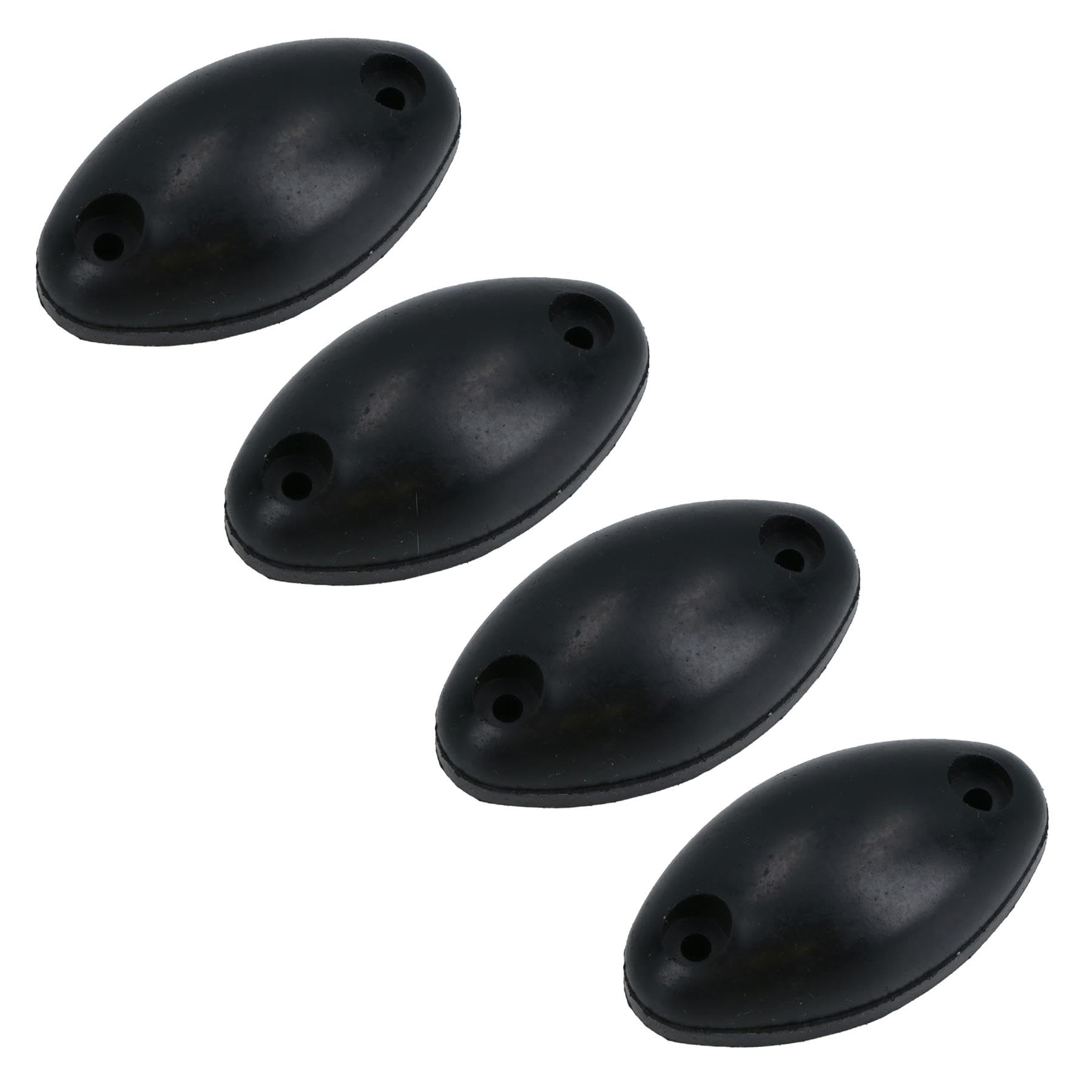 Ab Tools Black 22Mm Stand Off Oval Rubber Buffer Bumper Stop For Horse Box Trailers 4Pc