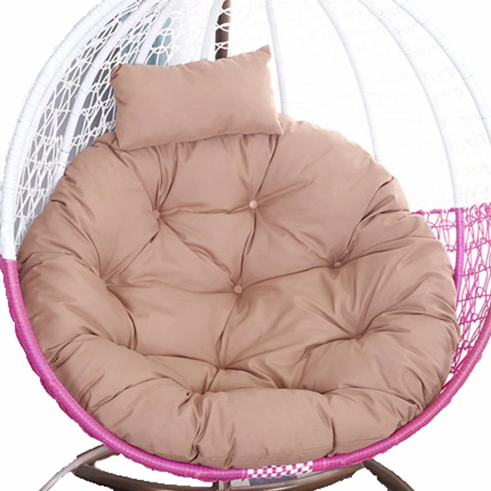 ERTsrhFD Outdoor Cushions, Hanging Chair Cushion Only, Swing Replacement, Hammock(Cream)