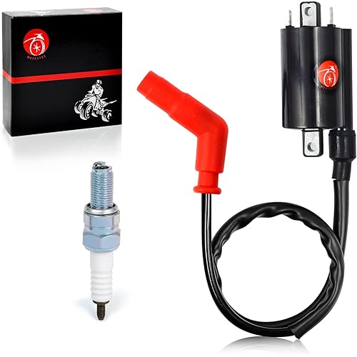 MOTO1988 Ignition Coil & Spark Plug For Yamaha Raptor 700 Raptor 700R YFM 700 700R 2006-2018 4DN-82320-00-00 2UJ-82310-00-00
