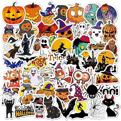Non-Repeating Halloween Stickers, Halloween Party Favors,Vinyl Wa...
