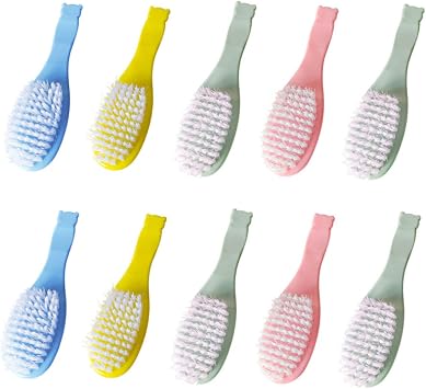 Baby Hair Brush 10 Pack Infant Hair Care Tools Lightweight Comfortable Newborn Brush for Gentle Scalp Massage Detangling Knot Removal and Daily Baby Grooming 5.31 Inch