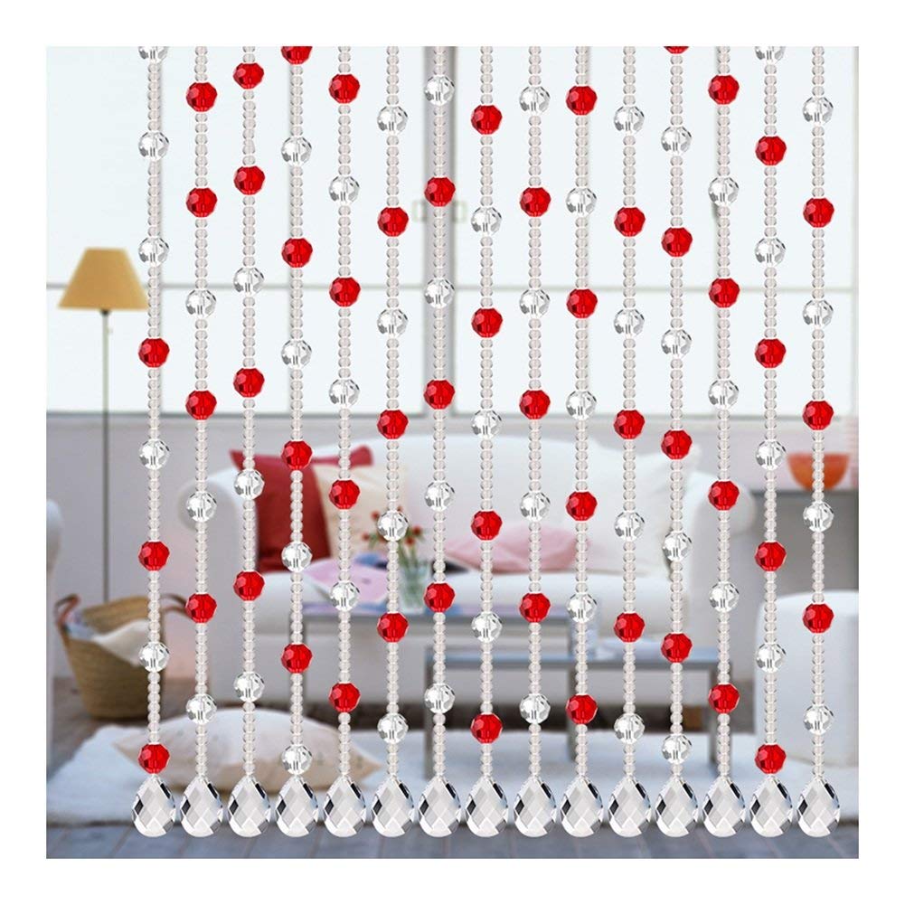 Rideau de perles de cristal pour sublimer l'ambiance du salon