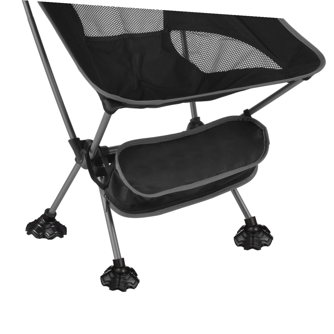 Embouts de Protection pour Pieds de Chaise de Camping en Plastique Noir, Lot de 4, Antidérapants et Empêchant L'enfoncement pour Tables et Chaises en Extérieur