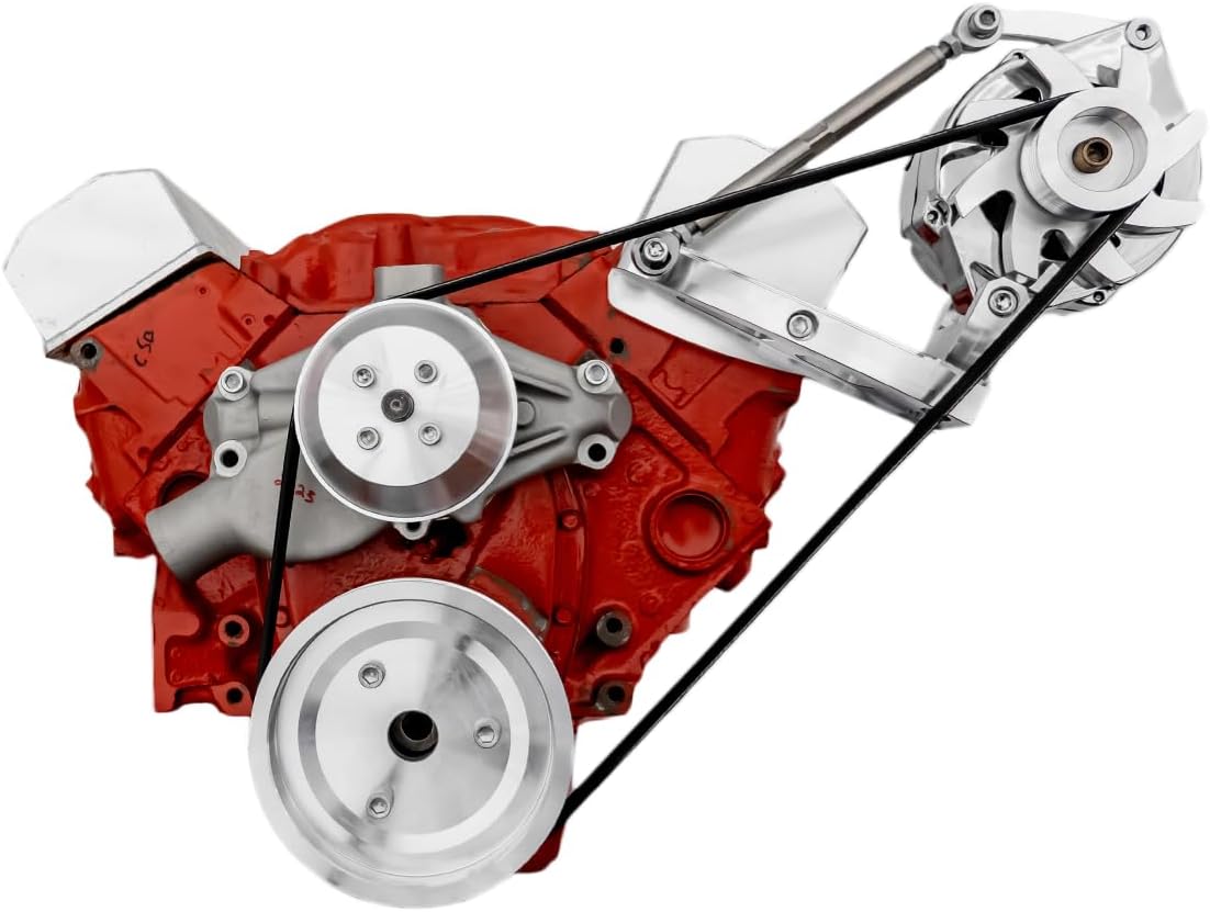 Small Block Chevy High Mount Alternator Only Serpentine Conversion Kit
