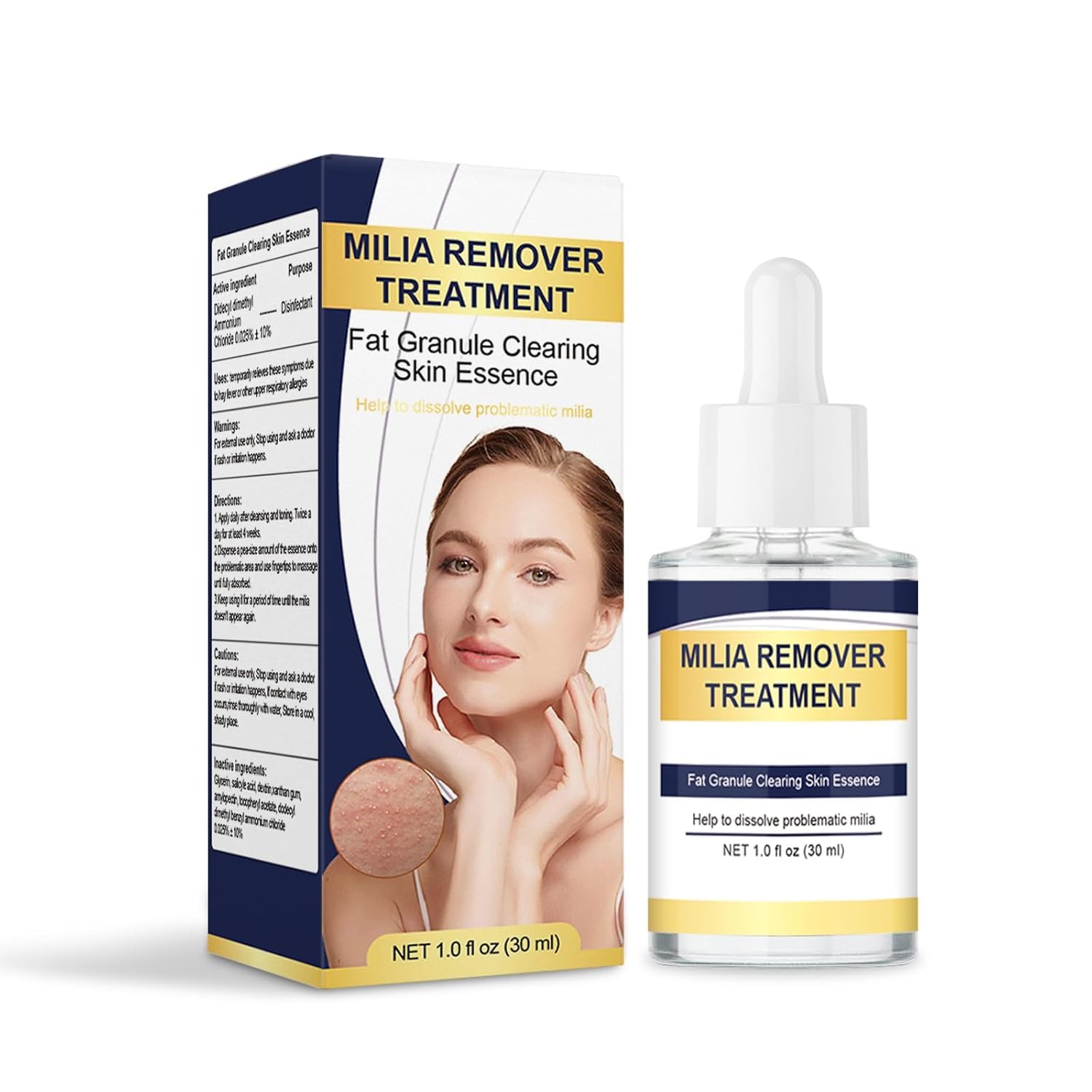 Milia Remover Treatment Serum,Milia Spot Treatment for Clear Skin, Milia Acne Essence for Eyes& Face Milia Remover Treatment Serum,Milia Spot Treatment for Clear Skin, Milia Acne Essence for Eyes& Face