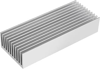Aluminum Heatsink 100 x 40 x 20mm/ 3.94x1.57x0.79 inch Heat Sink Chipset Diffusion Cooling Fin Comb Heat Sinks Cooler for LED Peltier Thermal Module Tec1-12706 High Power Amplifi 1Pcs