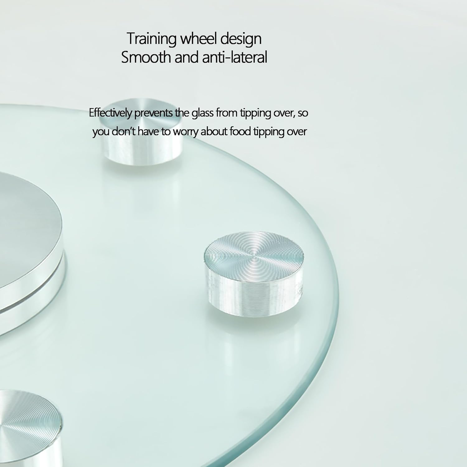 23.6"/60cm Large Lazy Susan Turntable, dining turntable Tempered Glass Lazy Susan Turntable , Round Countertop Serving Plate Kitchen Turntable Organizer, Tempered Glass Rotating Serving Plate ( Size :