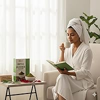 Vista 7 de Herbs Botanica Henna en polvo 100% pura y natural para tinte para el cabello y cuidado natural del cabello - Polvo de inermis Lawsonia finamente