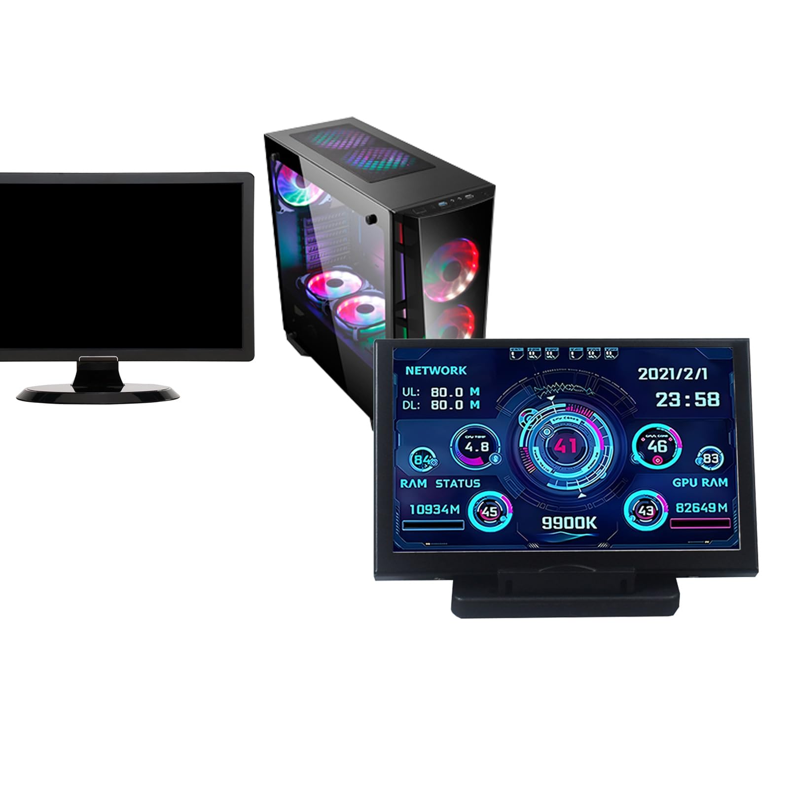12,7 cm (5 Zoll) LCD-Monitore Display Chassis Display Bildschirm USB-Display Sub-Screen Computer