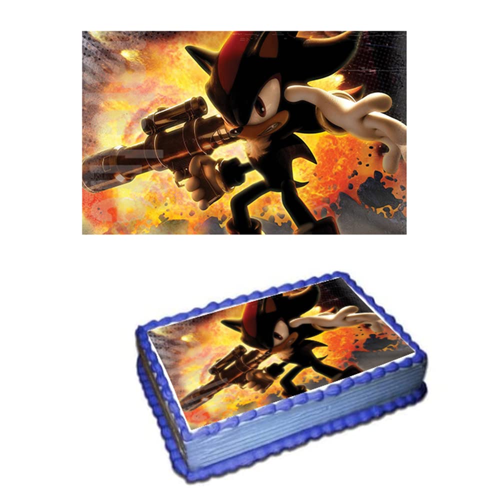 Edible Sonic cake toppers, hedgehog birthday cake decorations, Sonic wafer paper cake topper decorations.