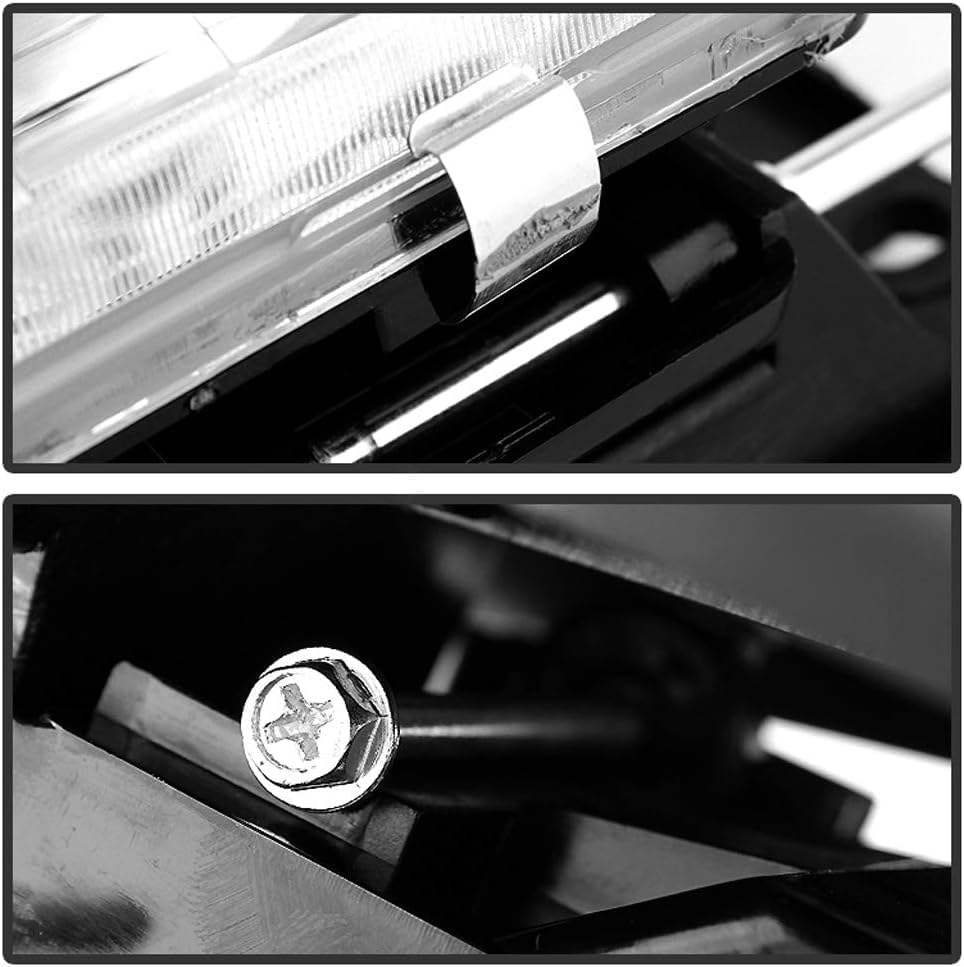 Headlight Assembly with Bumper Lights Compatible with 1994-1999 Chevy GMC C/K 1500 2500 3500 Silverado Suburban Tahoe Yukon Headlamp