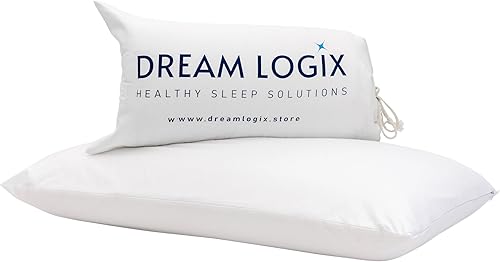 Miniatura 8 de Dream Logix Premium Talalay - Almohada de látex natural, almohada suave tamaño King para dormir, dormir de lado y de espalda, soporte de columna
