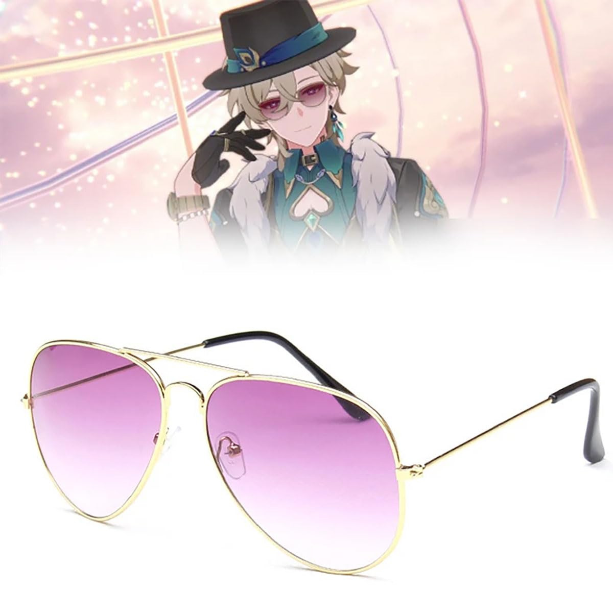 Amazon.co.jp: 崩壊 スターレイル アベンチュリン 眼鏡 メガネ