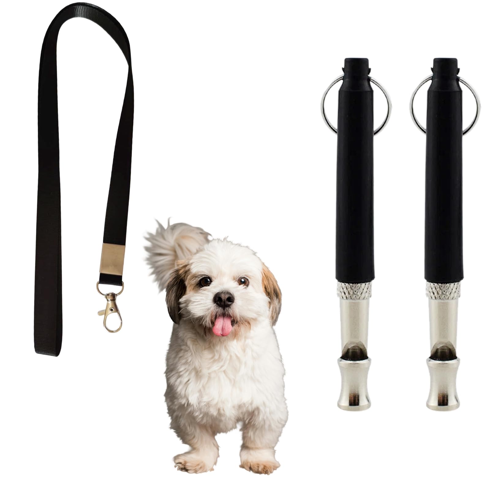 Bailinks Professional Ultrasonic Dog Whistle Set-Adjustable Frequency for Effective Training and Recall