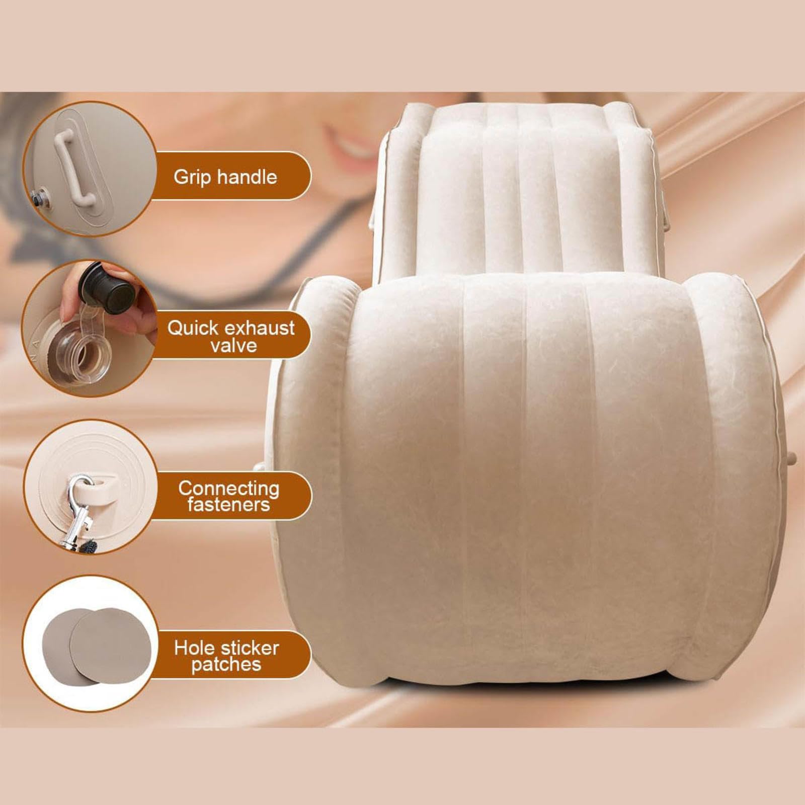 Reckin Canapé Gonflable Repliant Lorsqu'il n'est Pas Utilisé,Sofa7