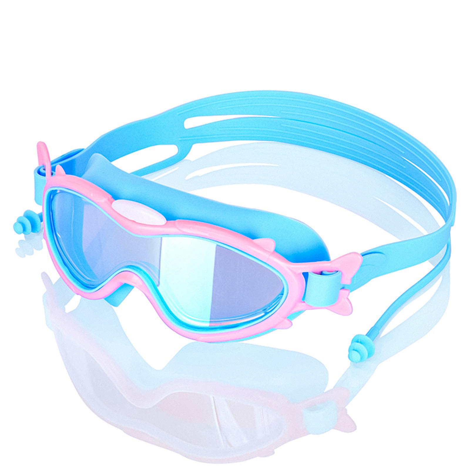 streeHerjjkeA1 Gafas infantiles con protección nasal，lente antivaho y antigolpes，para gafas de natación de 3 a 16 años