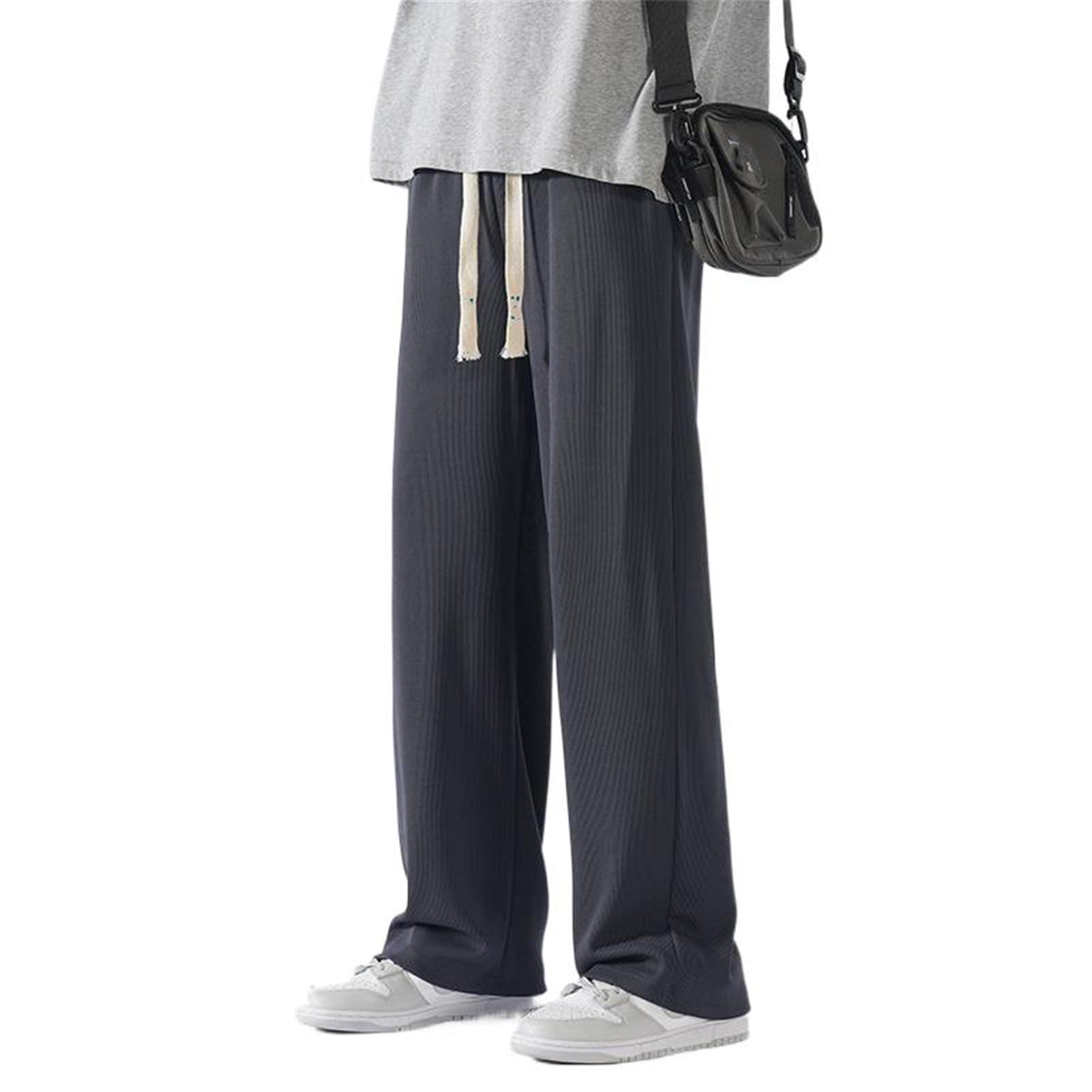 GUOYUXIAO Pantaloni Larghi Casual per Ragazzi e Uomini
