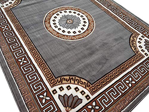 Image of Area Rug 7x10 Feet Grey
