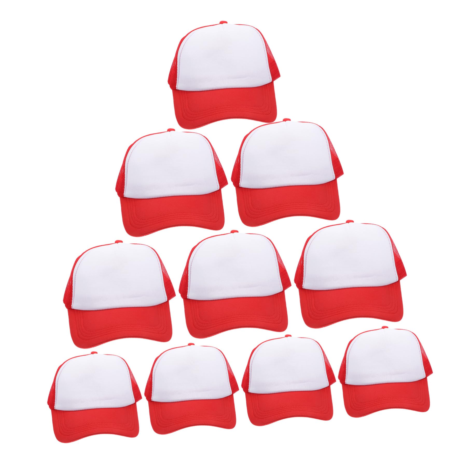 10pezzi Cappellini da Baseball in Rete per Sublimazione Vuoti per Stampa Trasferimento Termico Cappellini Fai da Te Personalizzabili Leggeri e Traspiranti per attività all Aperto