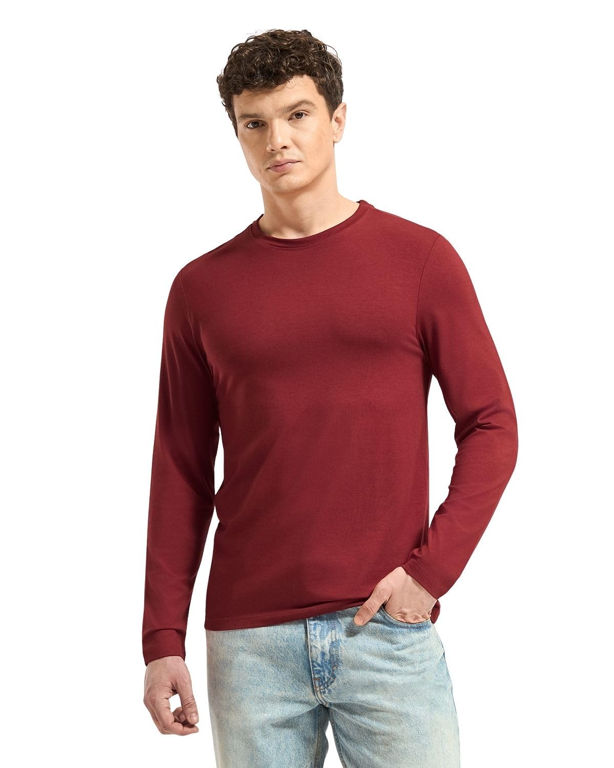 wellbi Full Sleeve T-Shirts for Men | Black | Breathable Eco-Friendly Bamboo Blend for All-Day Comfort | Ideal for Travel, Gym, or Casual Wear | Machine Washable-picture-21