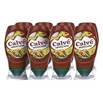 Calvé, Salsa Messicana, 8 Pezzi da 250 ml, Salsa Piccante Extragusto con Pomodoro e Peperoncino, Ideale per Tacos, Burritos, Nachos, Tortillas, Carne e Verdure
