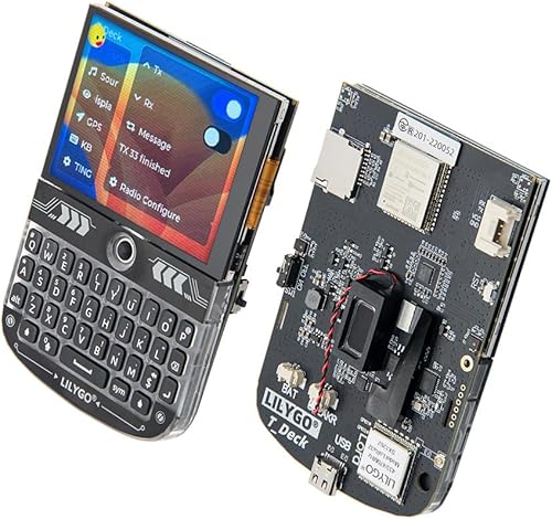 Miniatura 5 de LILYGO T-Deck ESP32-S3 LoRa BLE WiFi TTGO Module LoRaWAN Tablero de desarrollo de largo alcance (negro LILYGO Firmware)