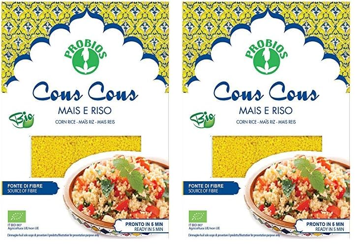 PROBIOS Arroz de maíz Cous Cous Bio, 1 unidad (500 g) (Paquete de 2)