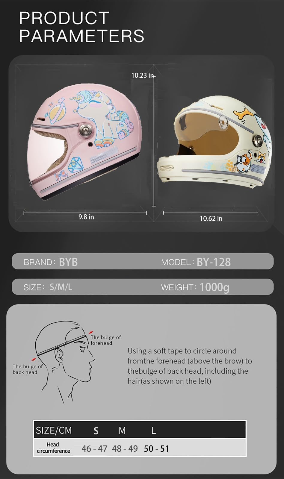 Casco Integrale Moto per Bambini, Caschi Integrali Motocross Ragazzi Ragazze, Omologati ECE, Prese d'Aria Visiera AntiGraffio, Caschi, Kart Strada, Scooter, Cruiser Ciclomotori K,Small