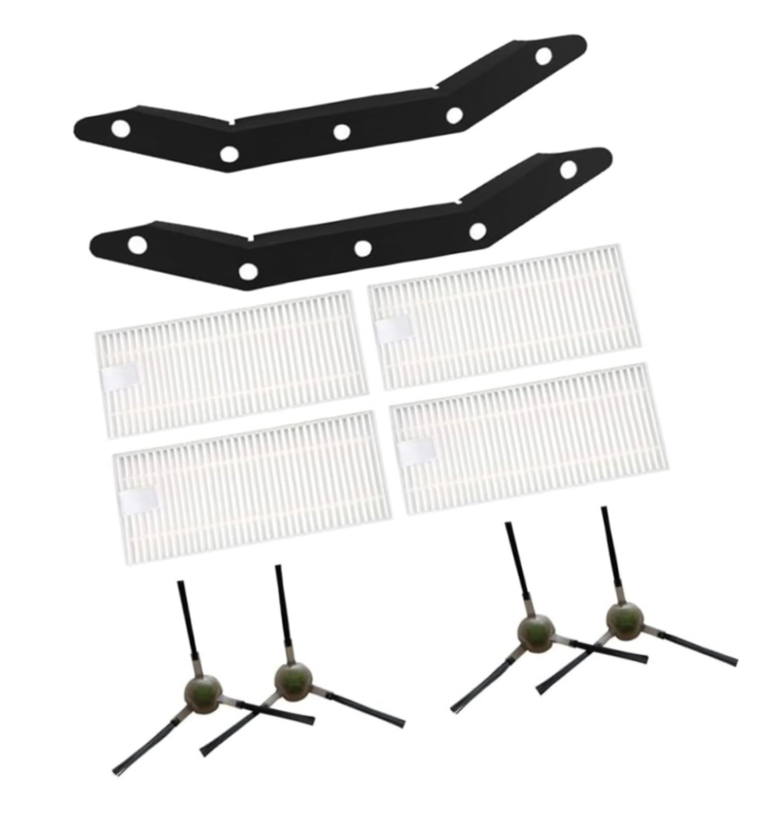 For Lefant M210 M210S M210B M213 N1 M2 F1 Kit di parti di ricambio for aspirapolvere robot 4 spazzole laterali, 4 filtri HEPA, 2 raschietti di aspirazione