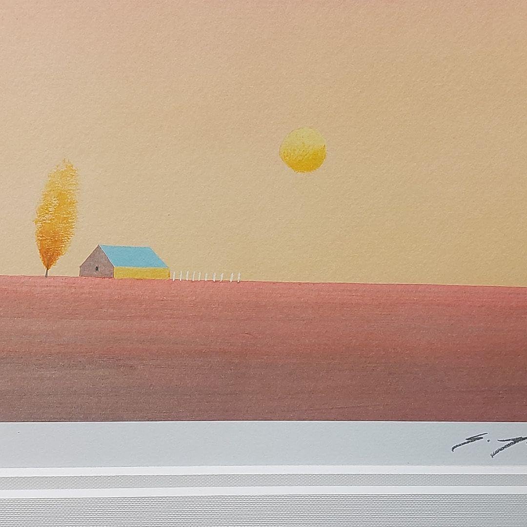 葉祥明 深紅の夕焼け 絵画 版画 ダイヤモンドスクリーン限定版 729800