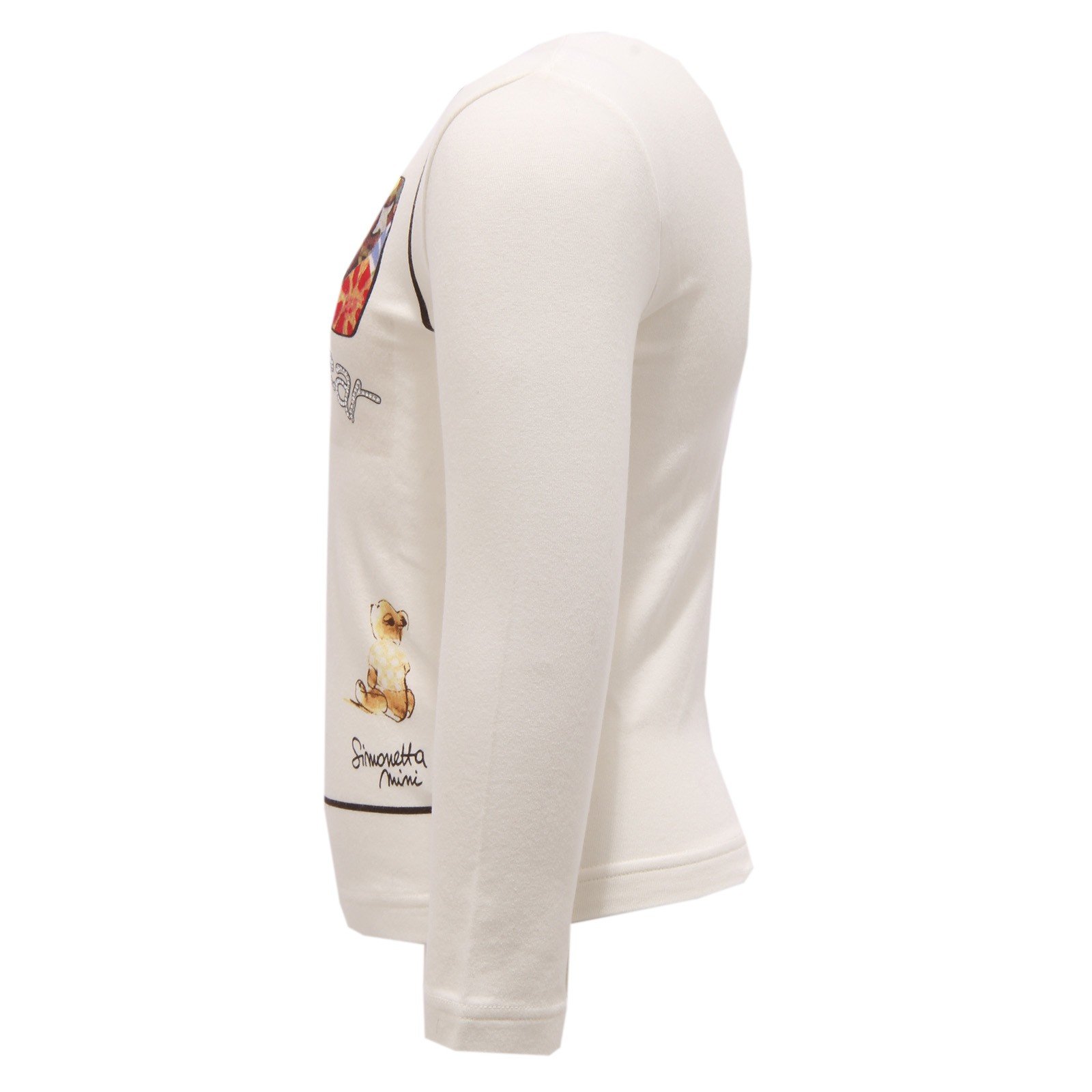 Simonetta 8053V koszulka dziecięca MINI cotton ivory t-shirt dla dzieci