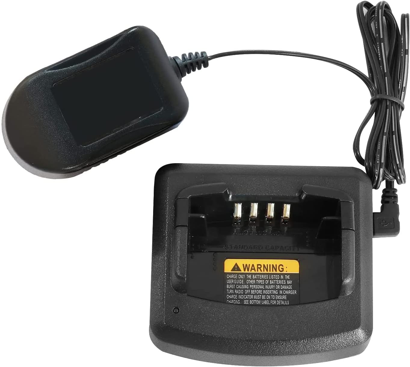 Refurbish for Walmart RDM2070D MURS VHF 7 Channels 2 Way Radio with Charger, 2600mAh Battery