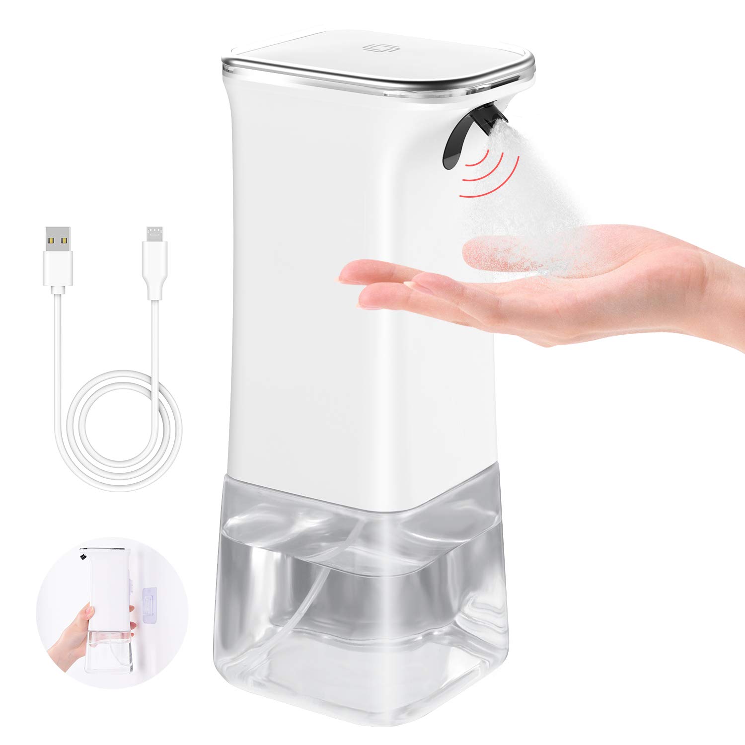 Buy Alcohol Dispenser, Rechargeable Automatic Hand Sanitizer Dispenser