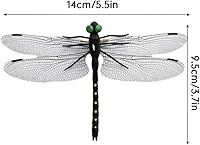Vista 9 de 4 PACK Artificial Dragonfly Hat Clip,Realistic Fake Dragonflies Fly Repelling Supplies,Dragon Fly Clips Repelling Supplies for Bugs,3D Garden