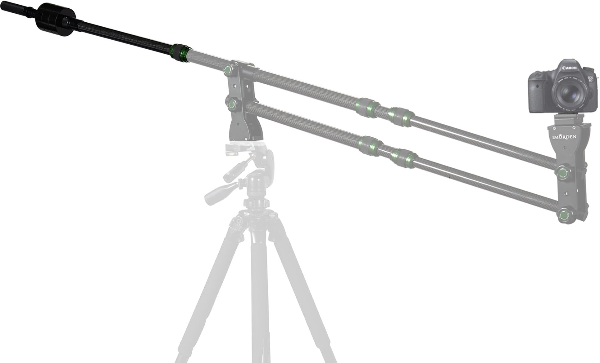 Carbon Fiber Tail Rod with 1kg/2.2lbs Counterweight Balance Weight x3 for Mini Jib Arm Camera Crane