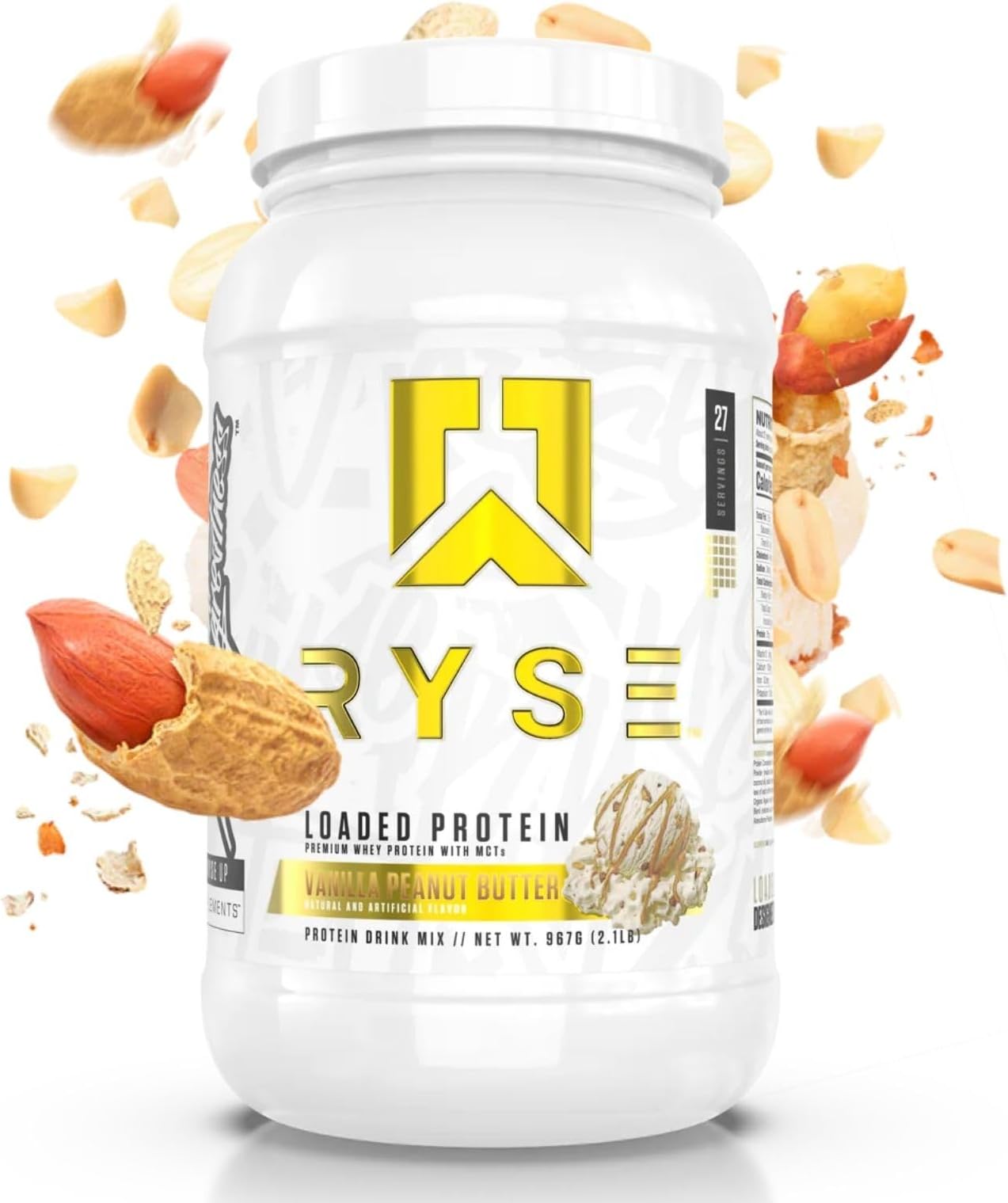 RYSE Up Supplements Loaded Protein Powder 25g Whey