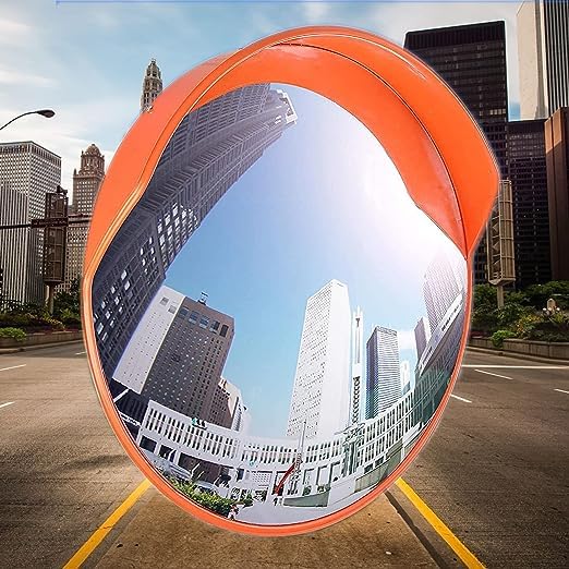 Kunplast Unbreakable Round Wide-Angle Driveway Mirror - Polycarbonate Traffic Mirror with Adjustable Brackets and Nuts & Bolts for Easy Installation (24 Inch / 60 Cm (B0C6QQK98G) Amazon Price History, Amazon Price Tracker