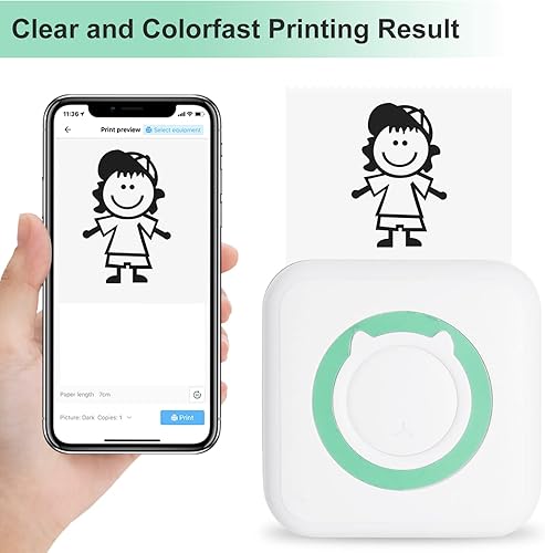 Miniatura 4 de AURTEC Adhesivo Térmico 57 x 25 para Mini Impresora Térmica, Caja Registradora, Recibo POS, Impresión Sin Tinta Papel Blanco y Negro Sin Núcleo, 5