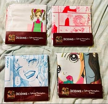 3COINS 矢沢あい　ご近所物語セット Amazon.co.jp: 矢沢あい ご近所物語 ハンカチ 4点セット スリー