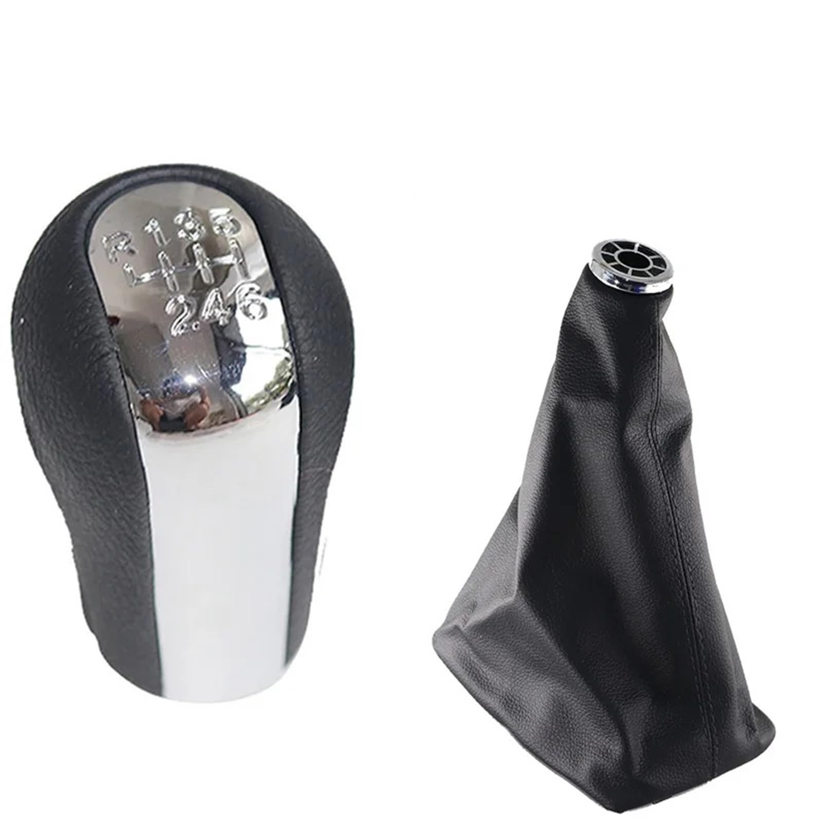 HSUKIHO Car Shift Knob Cover for Toyota for Corolla for Estate (_E12_) (2001-2007) 5/6 Speed Manual Gear Shift Knob Shifter Lever Handle Stick(6 Speed Set)