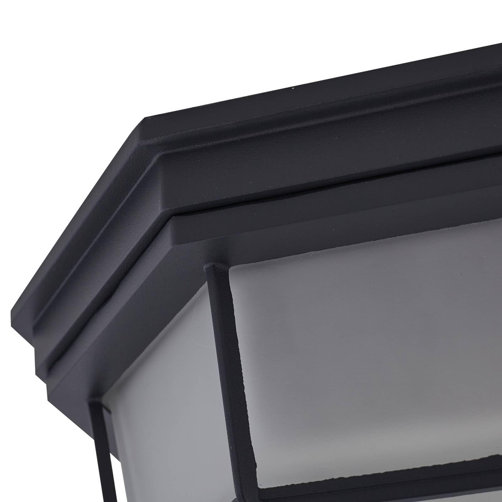Lindby Plafoniera dimmerabile (Moderno) colore Nero, in Alluminio plafoniera compatta lampada