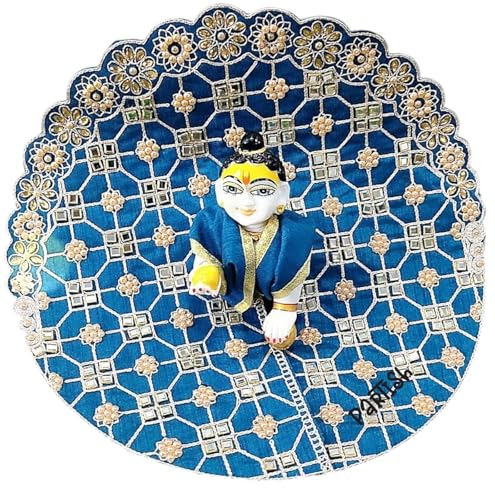 Image of Partish Laddu Gopal Poshak Size 6 l Ladoo Gopal Dress l Kanha Ji | Thakur Ji | Krishna Ji Vastra (Set of 5 Poshak)
