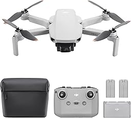 DJI Mini 2 SE Fly More Combo, Lightweight and Foldable Mini Camera Drone with 2.7K Video, Intelligent Modes, 10km Video Transmission, 31-min Flight Time, Under 249 g, Easy to Use, Extra Batteries