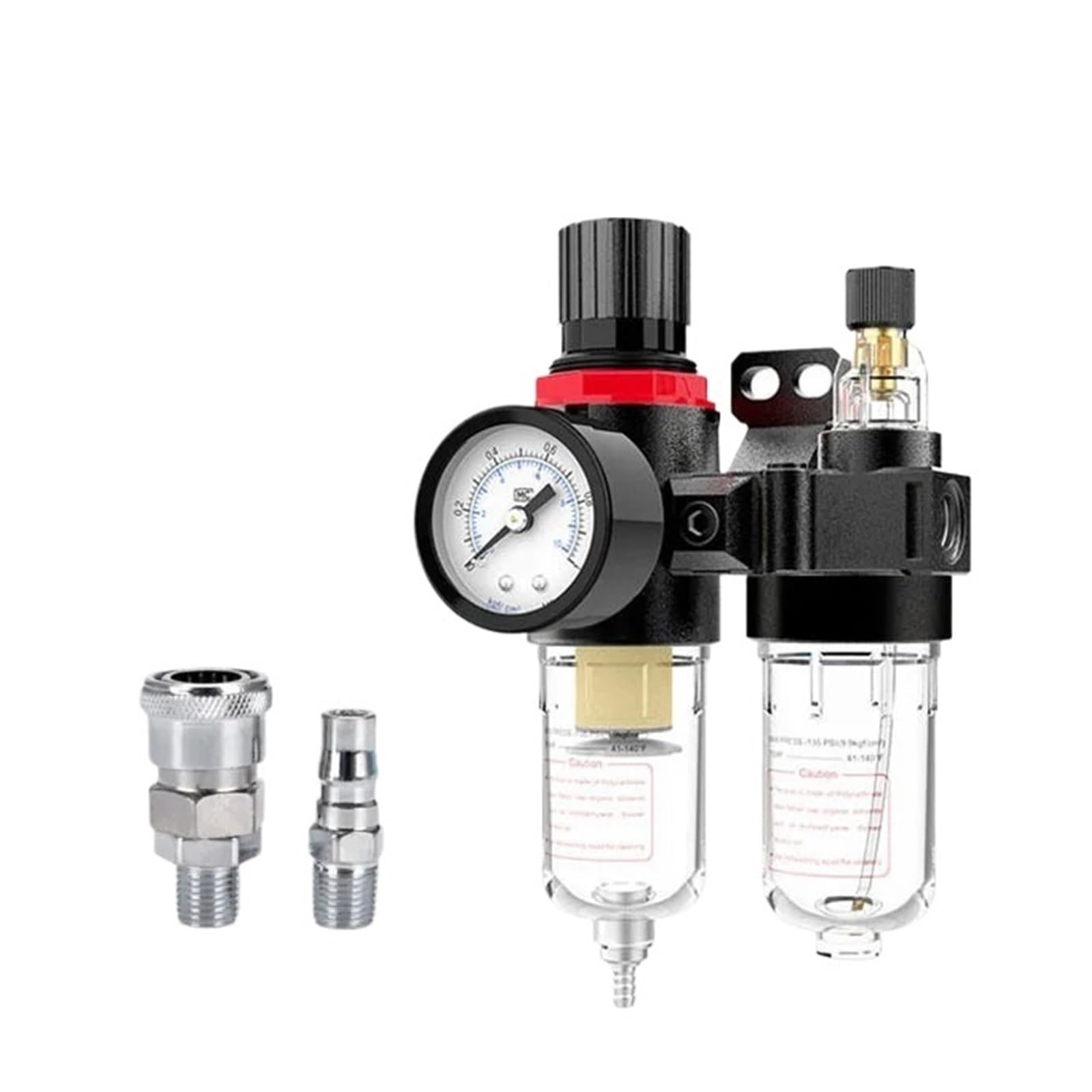 AFC2000 1/4 Compresor de aire separador de aceite y agua filtro regulador de pistola pulverizadora válvula reductora de presión (AFC-SMPM20)